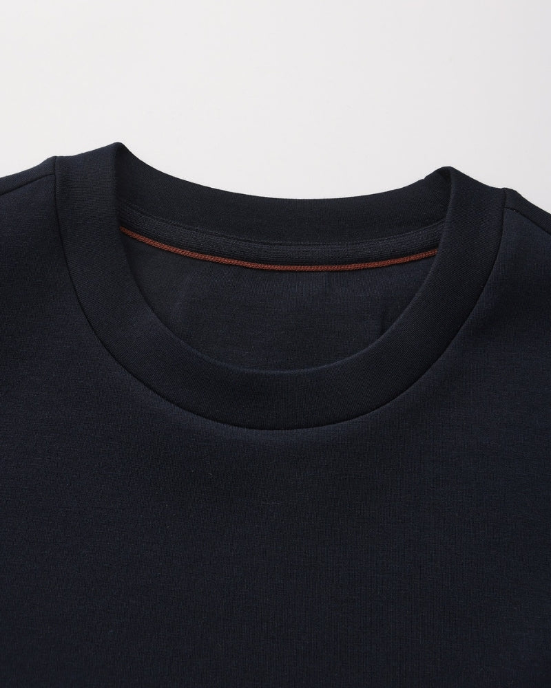 Klassisches Modal Blend Sweatshirt mit Rundhals