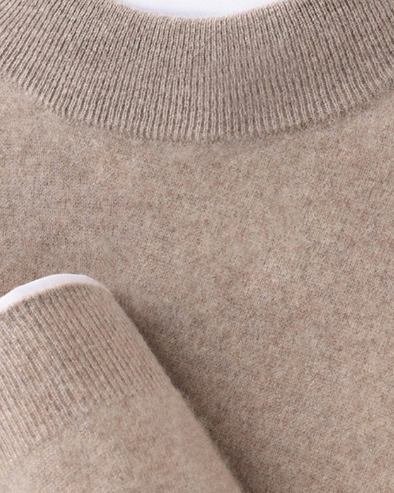 Edler Herbst-Rollkragenpullover