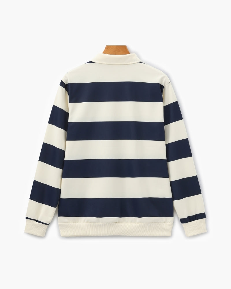 Vintage Rugby Polo mit Streifen