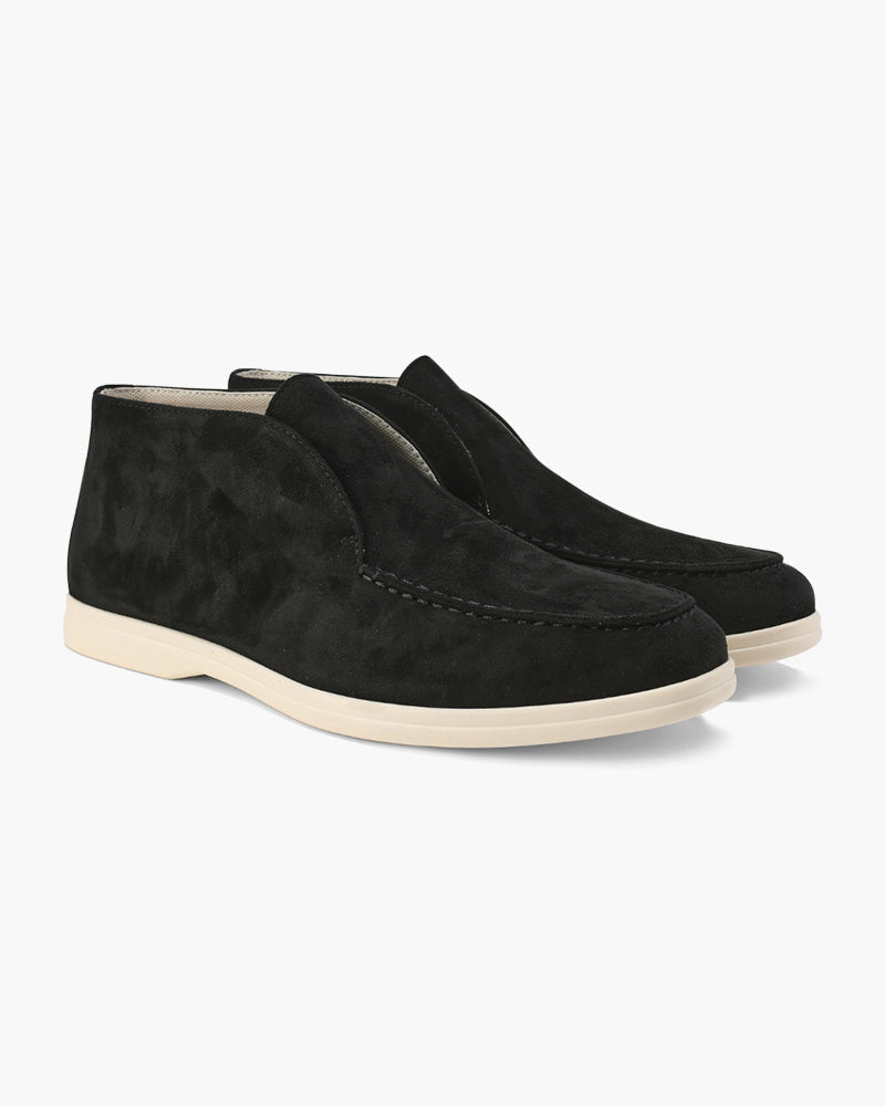 Old Money Hohe Wildleder-Loafer