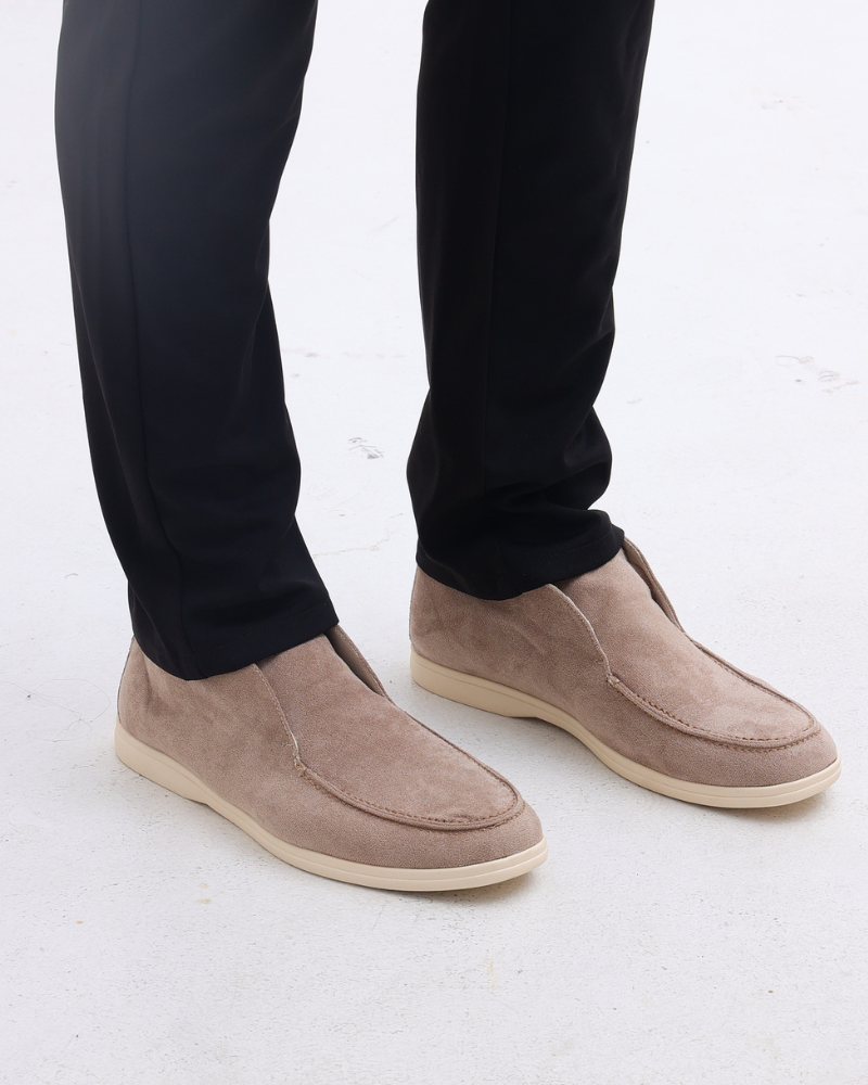 Old Money Hohe Wildleder-Loafer