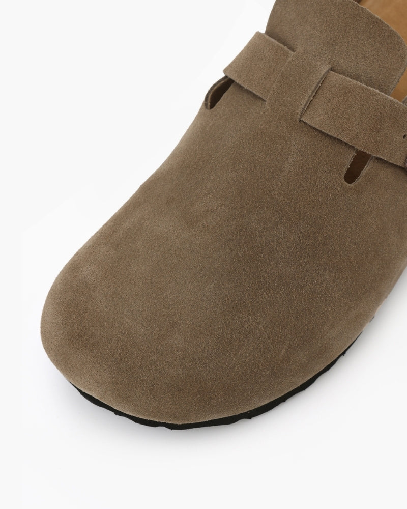 Old Money Wildleder-Clogs