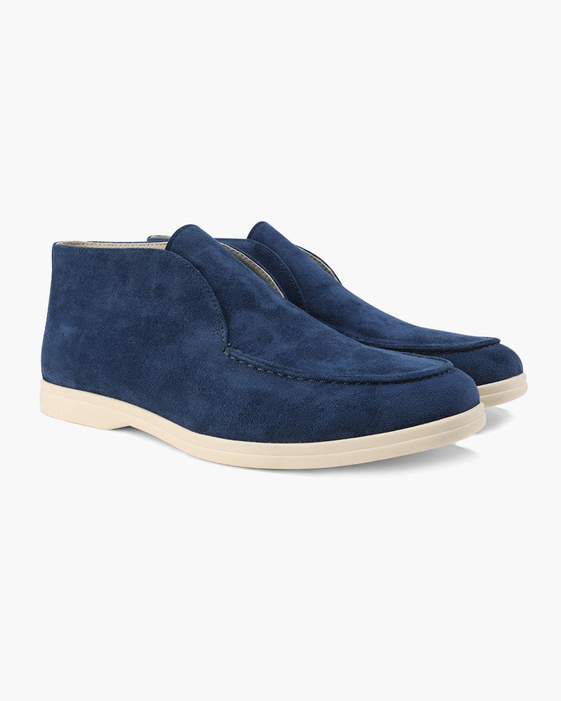 Old Money Hohe Wildleder-Loafer