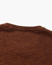 Leinen-Baumwoll Essential Pullover mit Rundhals