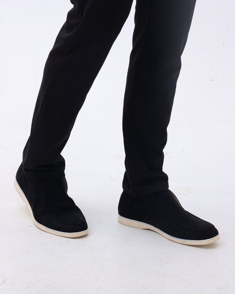 Old Money Hohe Wildleder-Loafer