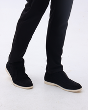 Old Money Hohe Wildleder-Loafer