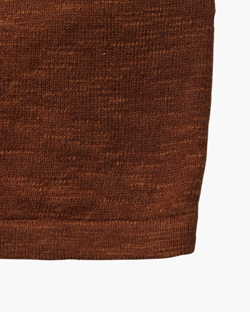 Leinen-Baumwoll Essential Pullover mit Rundhals