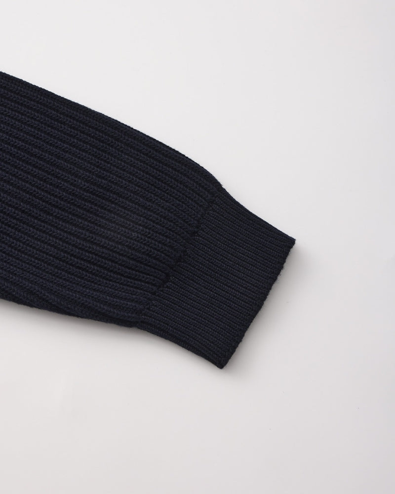 Rippstrick Pullover mit Rundhals