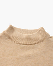 Essential Rippstrick Pullover mit Stehkragen