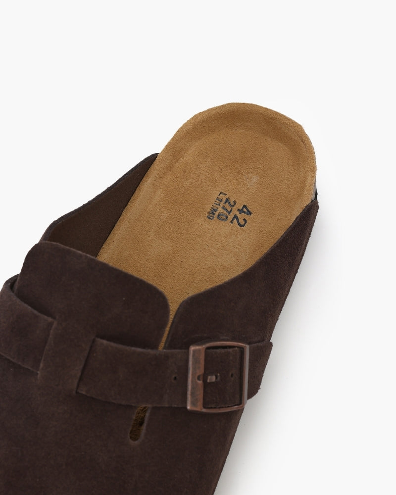 Old Money Wildleder-Clogs