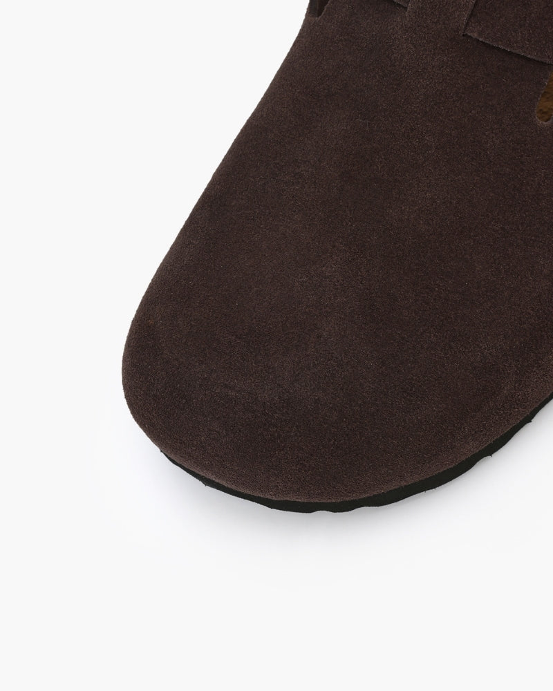 Old Money Wildleder-Clogs