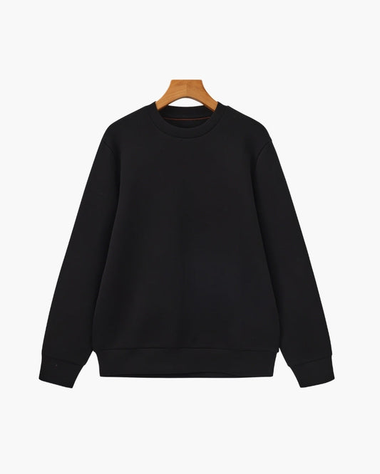 Klassisches Modal Blend Sweatshirt mit Rundhals