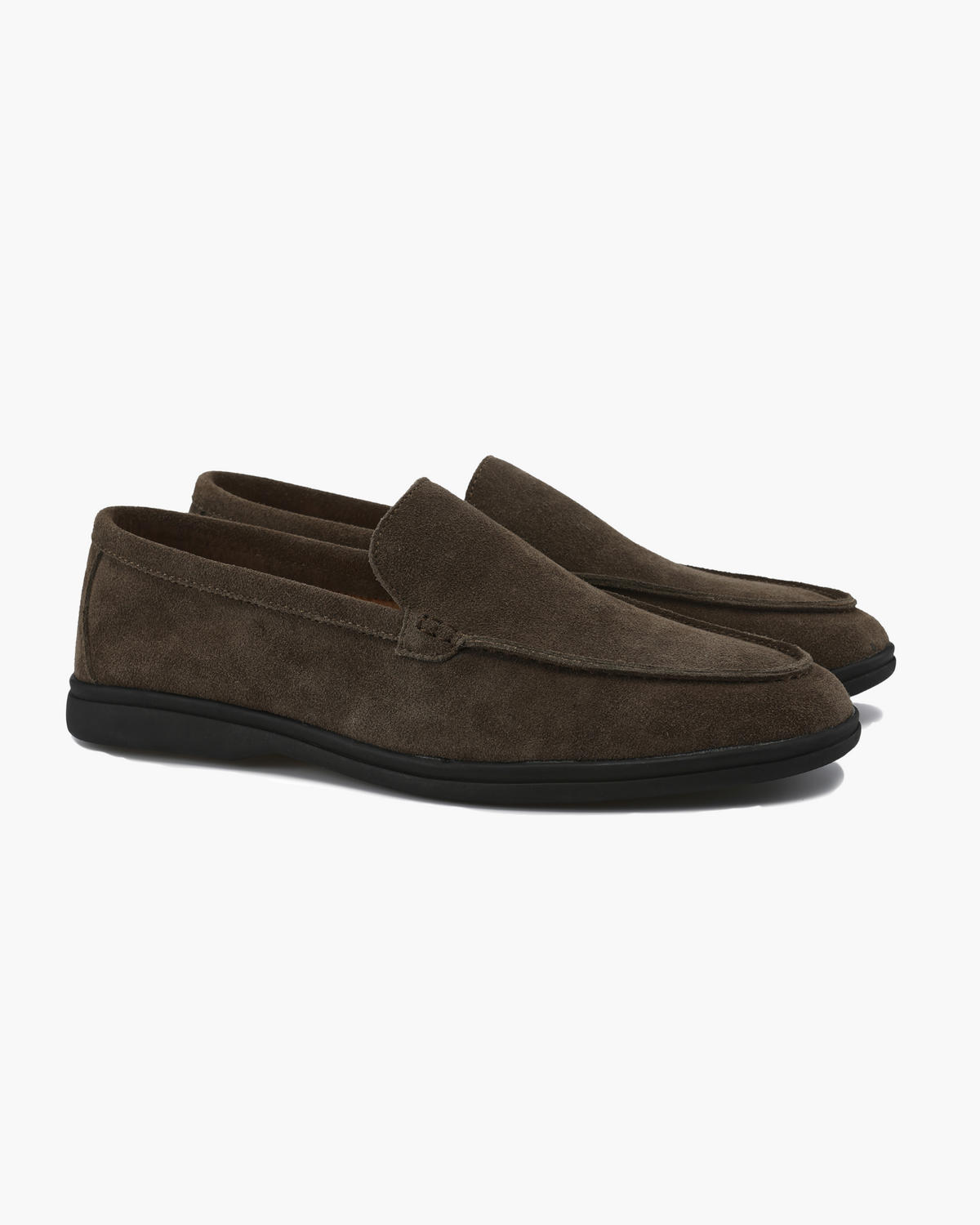 Premium Wildleder-Loafer - Schwarze Sohlen