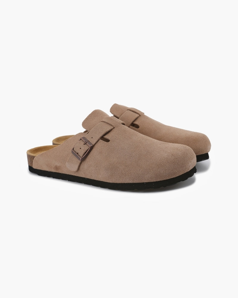 Old Money Wildleder-Clogs
