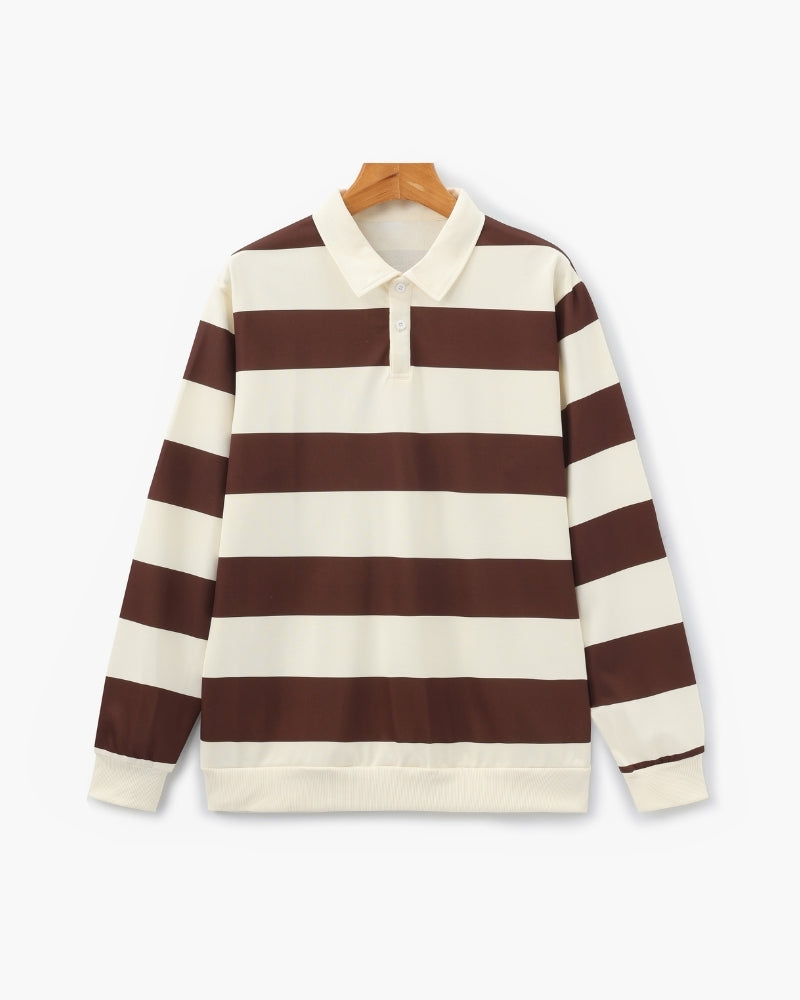 Vintage Rugby Polo mit Streifen