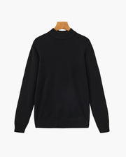Essential Rippstrick Pullover mit Stehkragen