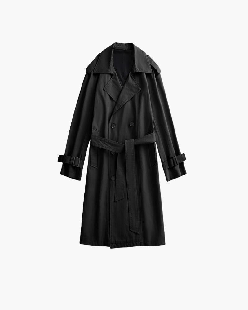 Klassischer Zweireiher-Trenchcoat