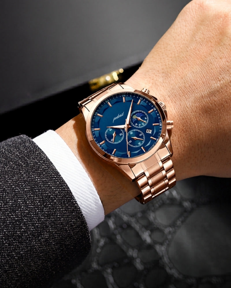 Precision Chronograph Stahluhr