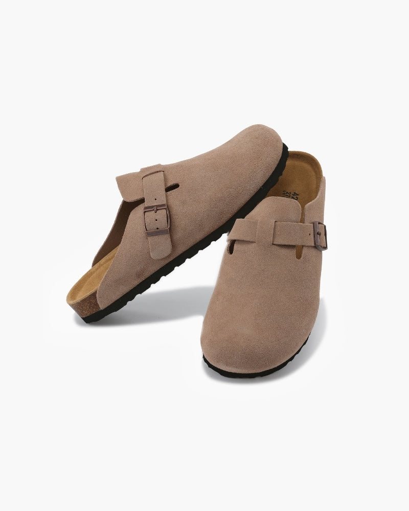 Old Money Wildleder-Clogs