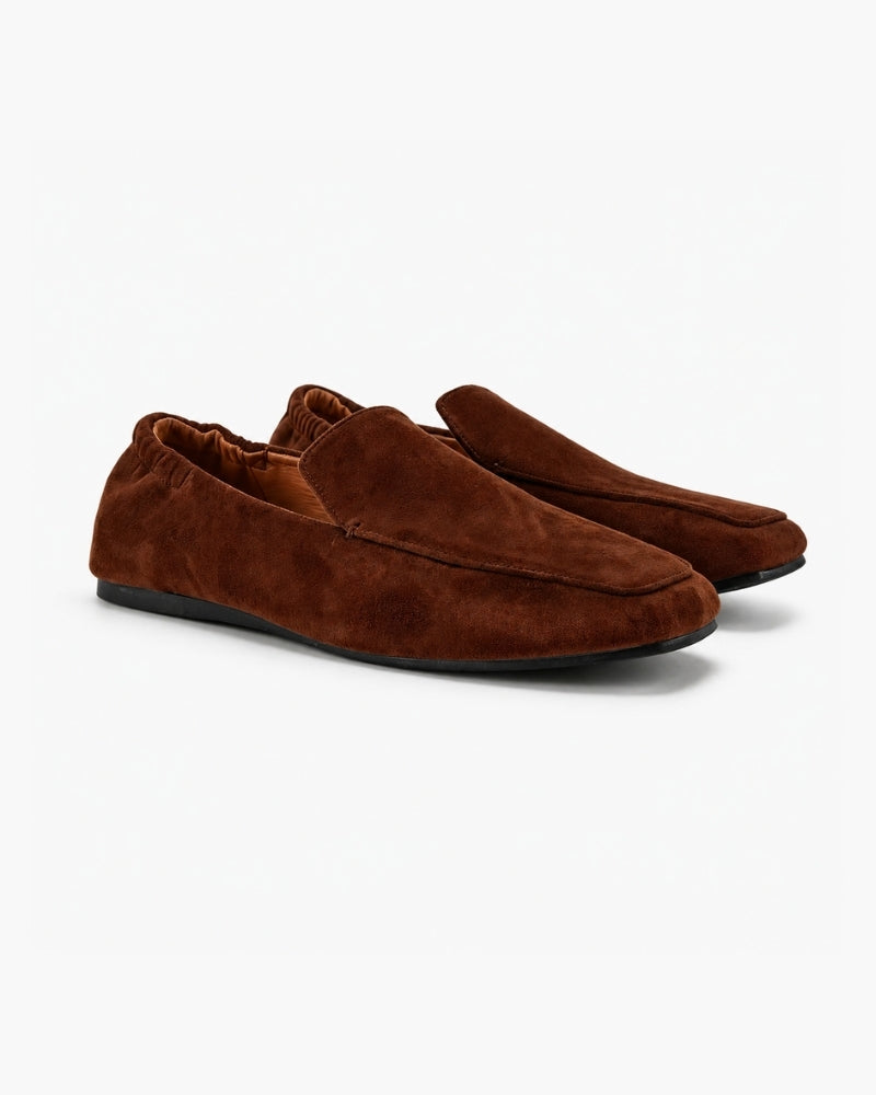 Premium Braune Wildleder-Loafer