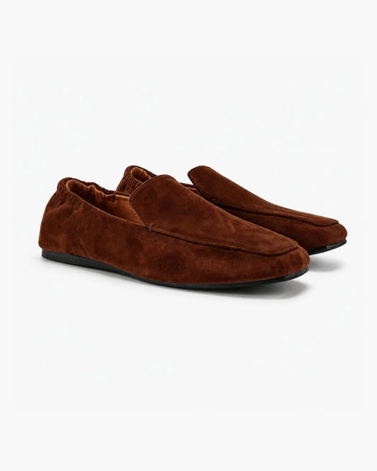 Premium Braune Wildleder-Loafer
