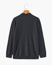 100% Kaschmir Rippstrick Half Zip