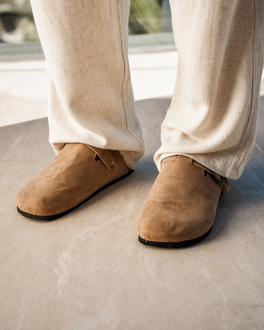 Old Money Wildleder-Clogs