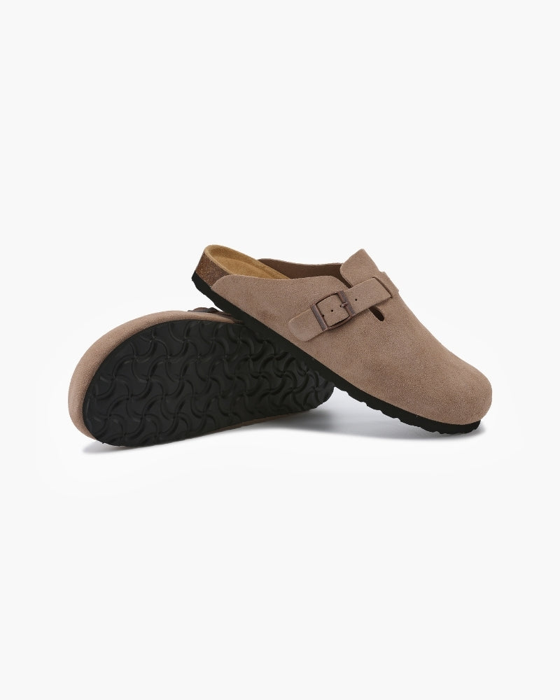 Old Money Wildleder-Clogs
