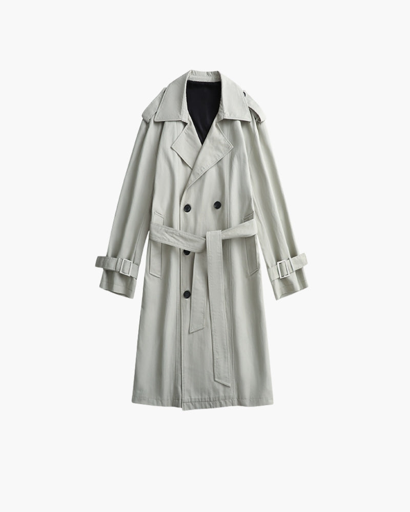 Klassischer Zweireiher-Trenchcoat