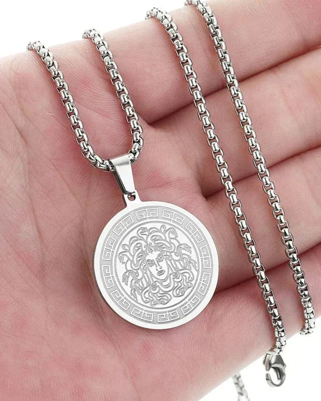 Medusa Lange Kette (Gold & Silber)