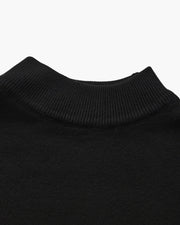 Essential Rippstrick Pullover mit Stehkragen