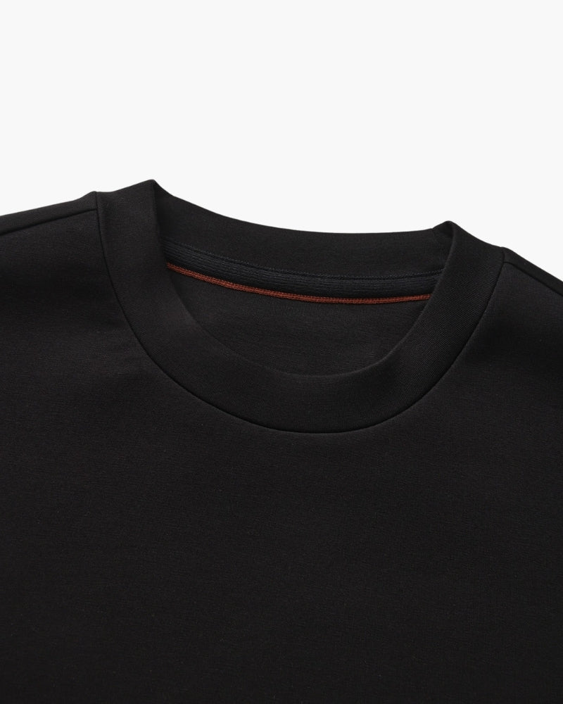 Klassisches Modal Blend Sweatshirt mit Rundhals