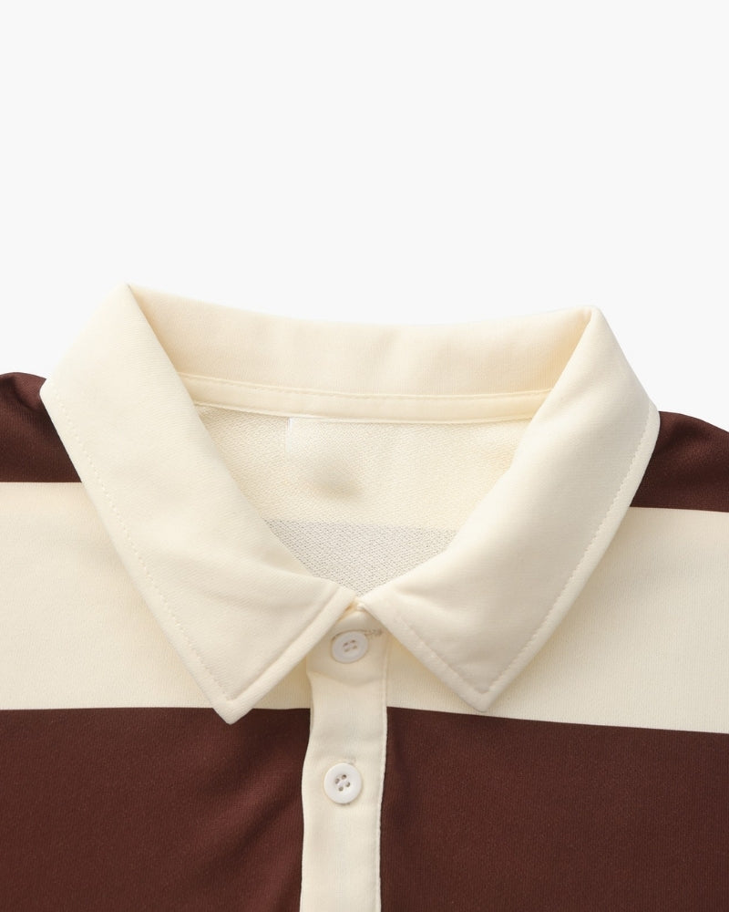 Vintage Rugby Polo mit Streifen