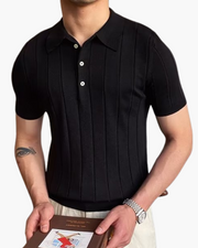 Cannes Rippstrick Baumwollpolo