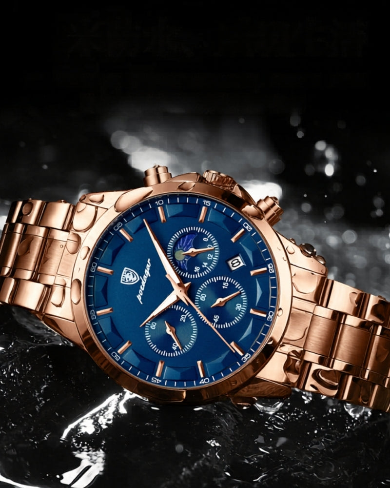 Precision Chronograph Stahluhr