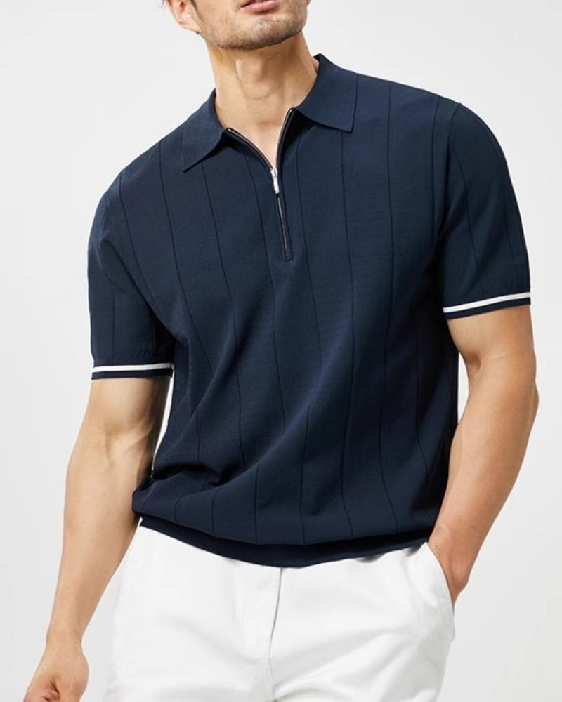 Signature Polo mit Kontrastbesatz