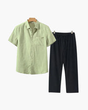 Old Money Leinen Combo (Kurzarm)