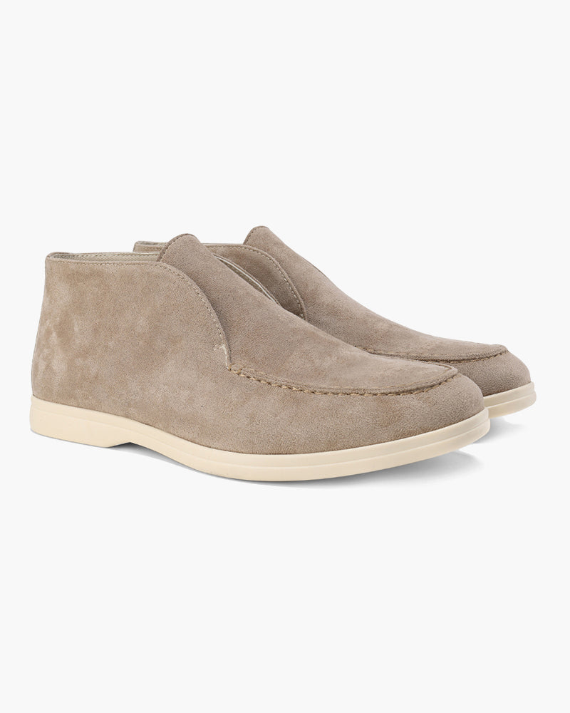 Old Money Hohe Wildleder-Loafer