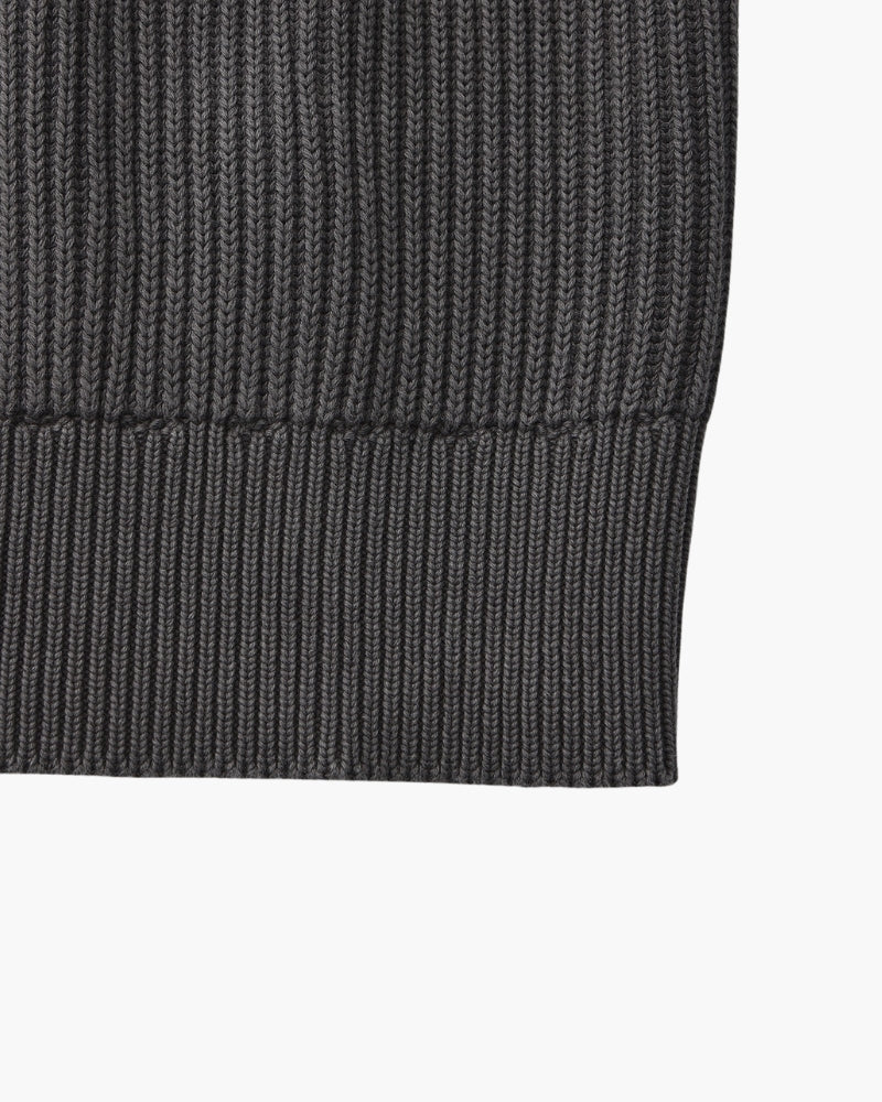 Rippstrick Pullover mit Rundhals