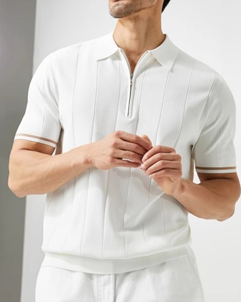 Signature Polo mit Kontrastbesatz