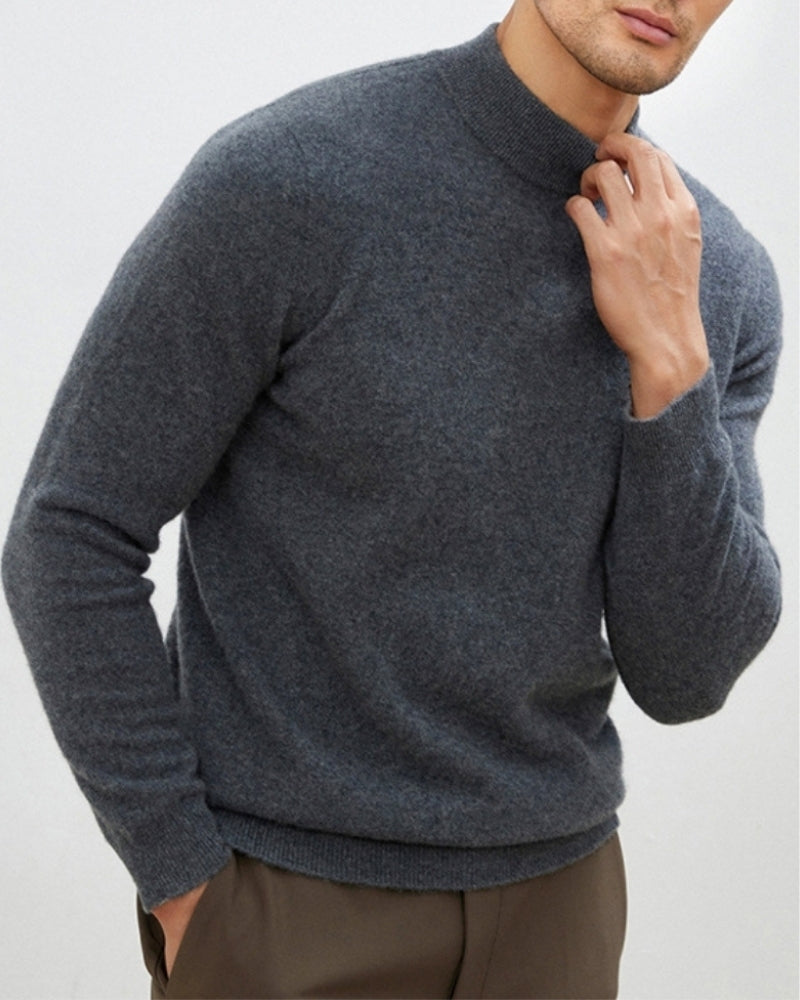 Edler Herbst-Rollkragenpullover
