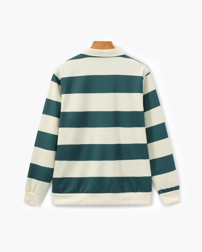 Vintage Rugby Polo mit Streifen