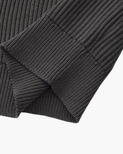 Rippstrick Pullover mit Rundhals