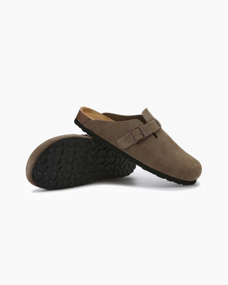 Old Money Wildleder-Clogs