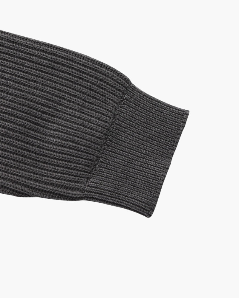 Rippstrick Pullover mit Rundhals