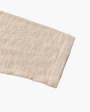 Leinen-Baumwoll Essential Pullover mit Rundhals