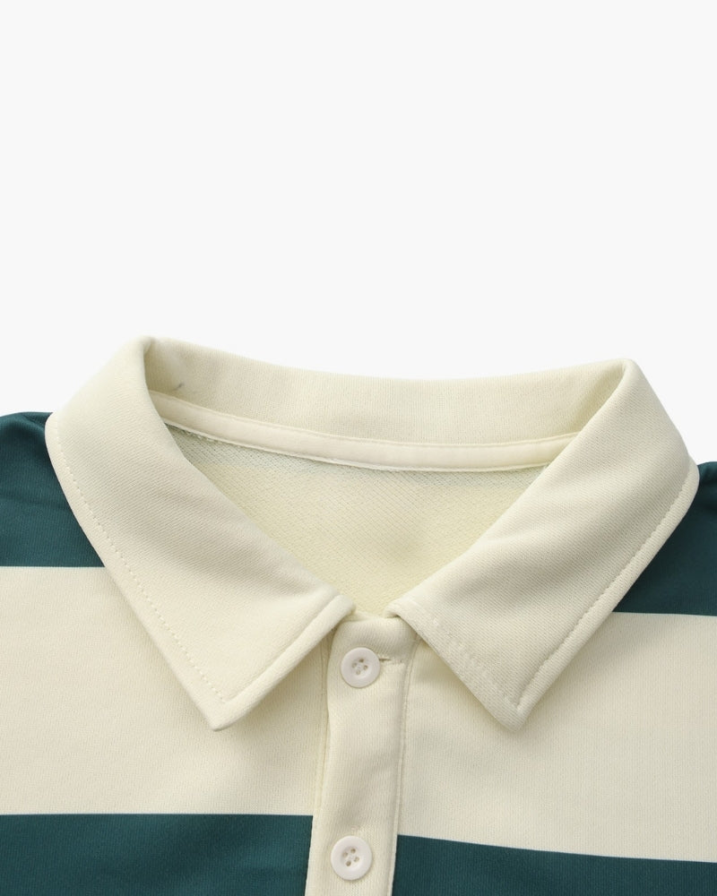 Vintage Rugby Polo mit Streifen