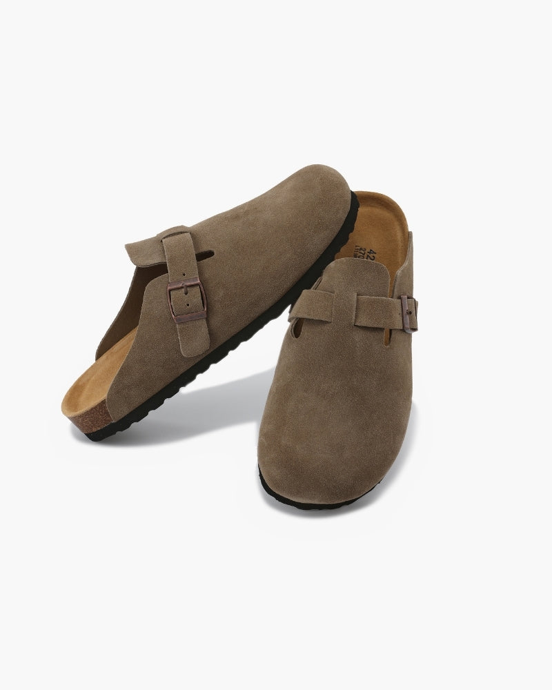 Old Money Wildleder-Clogs