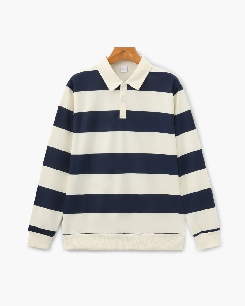 Vintage Rugby Polo mit Streifen