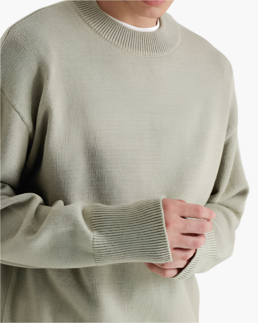 100% Premium Woll-Rollkragenpullover
